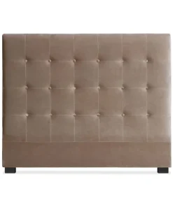 Tête de lit Luxor 140cm Velours Taupe