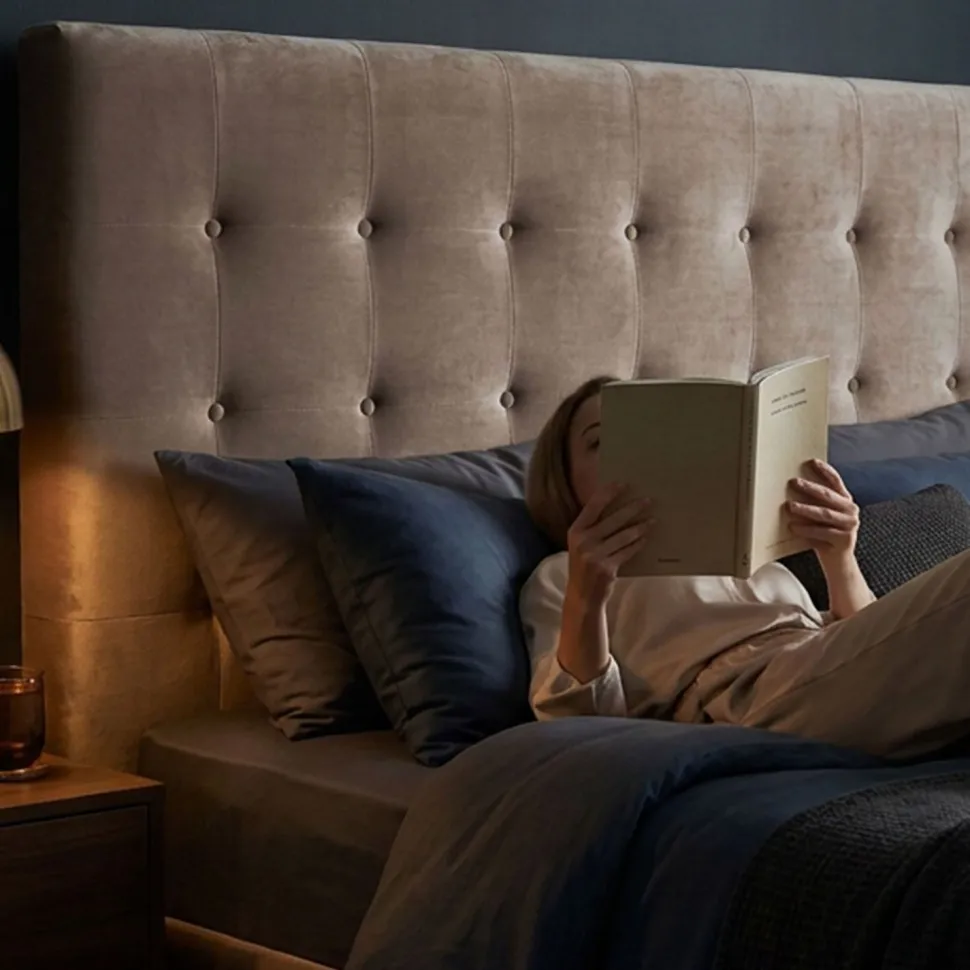Tête de lit Luxor 180cm Velours Taupe