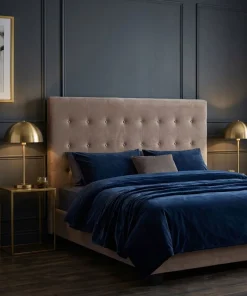 Tête de lit Luxor 180cm Velours Taupe