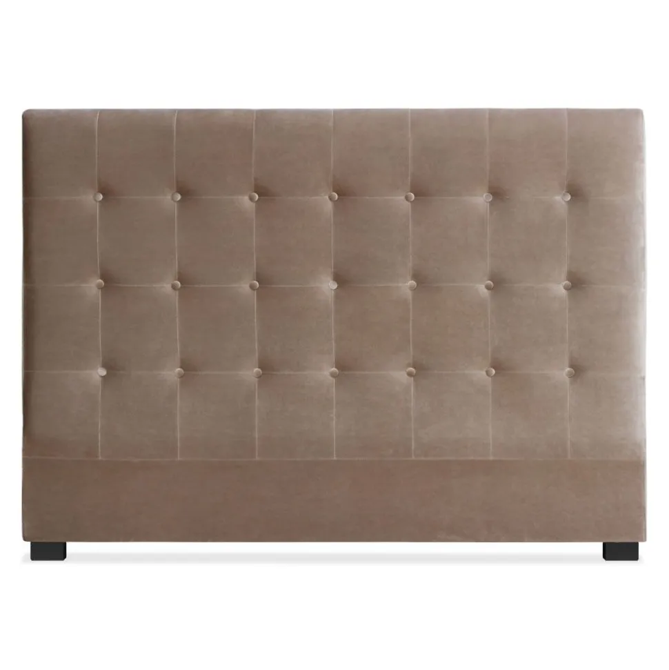 Tête de lit Luxor 160cm Velours Taupe