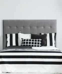 Tête de lit Luxor 160cm Velours Argent