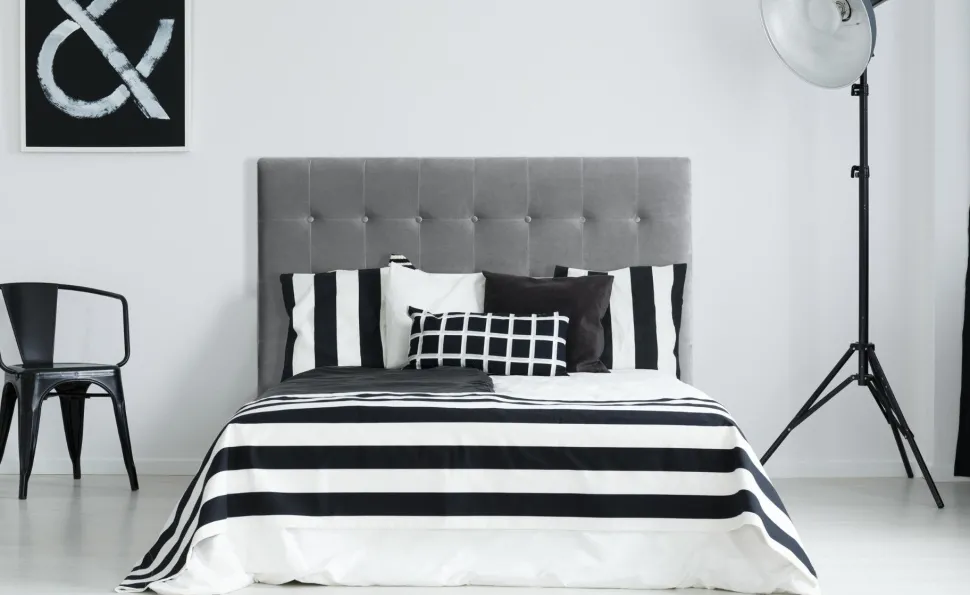 Tête de lit Luxor 160cm Velours Argent