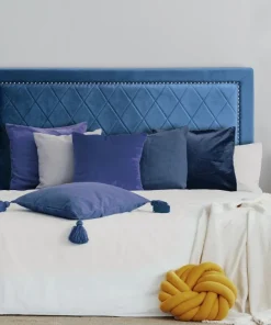 Tête de lit Meghan 140cm Velours Bleu