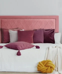 Tête de lit Meghan 140cm Velours Rose