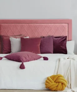 Tête de lit Meghan 140cm Velours Rose