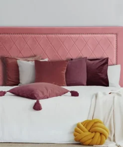 Tête de lit Meghan 160cm Velours Rose