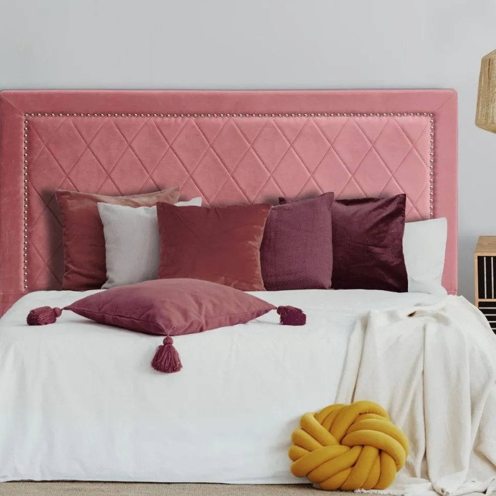 Tête de lit Meghan 160cm Velours Rose