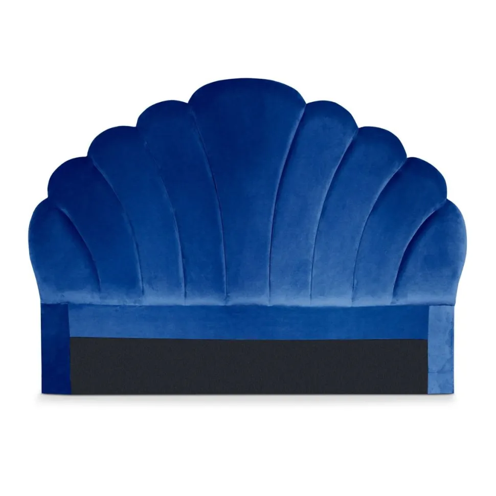 Tête de lit Mermaid 140 cm Velours Bleu