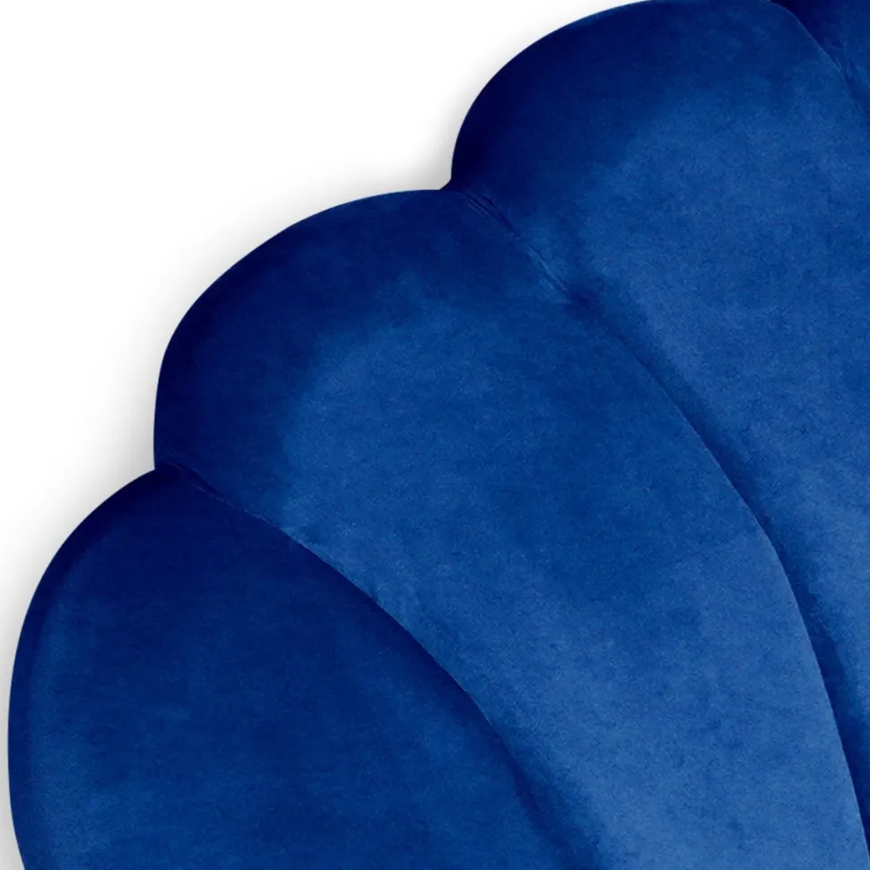 Tête de lit Mermaid 140 cm Velours Bleu