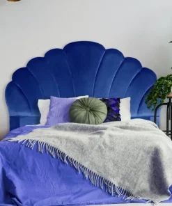 Tête de lit Mermaid 160 cm Velours Bleu