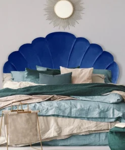 Tête de lit Mermaid 160 cm Velours Bleu