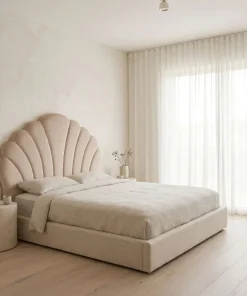Tête de lit Mermaid 140 cm Velours Taupe