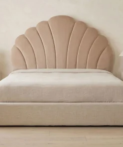 Tête de lit Mermaid 140 cm Velours Taupe