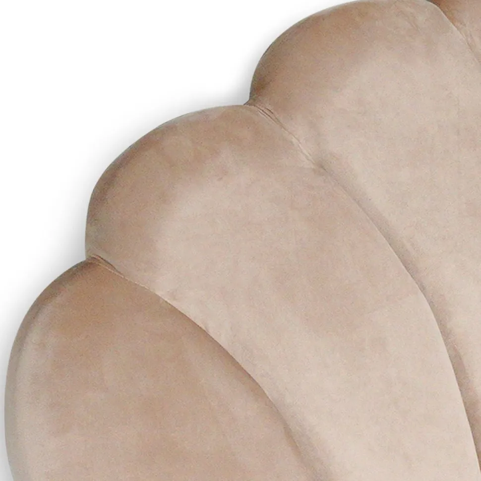 Tête de lit Mermaid 140 cm Velours Taupe