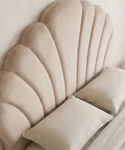 Tête de lit Mermaid 140 cm Velours Taupe