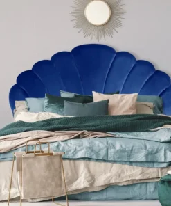 Tête de lit Mermaid 180 cm Velours Bleu