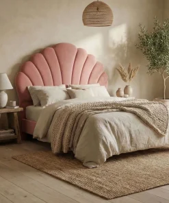 Tête de lit Mermaid 160 cm Velours Rose