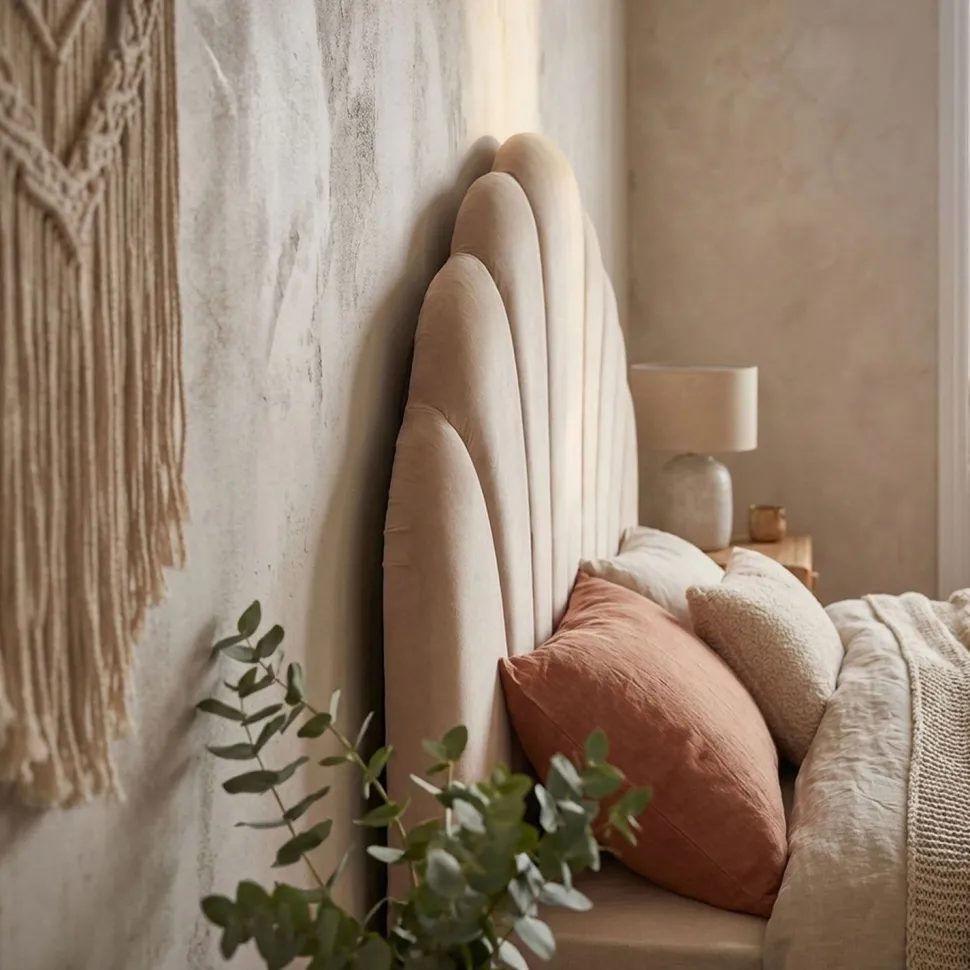 Tête de lit Mermaid 160 cm Velours Taupe