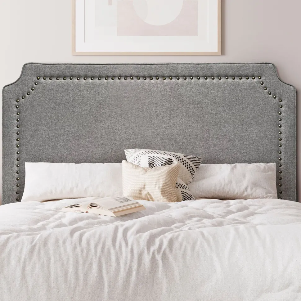 Tête de lit Milana 140cm Tissu Taupe