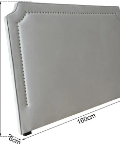 Tête de lit Milana 160cm Tissu Gris