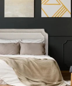 Tête de lit Milana 160cm Tissu Beige