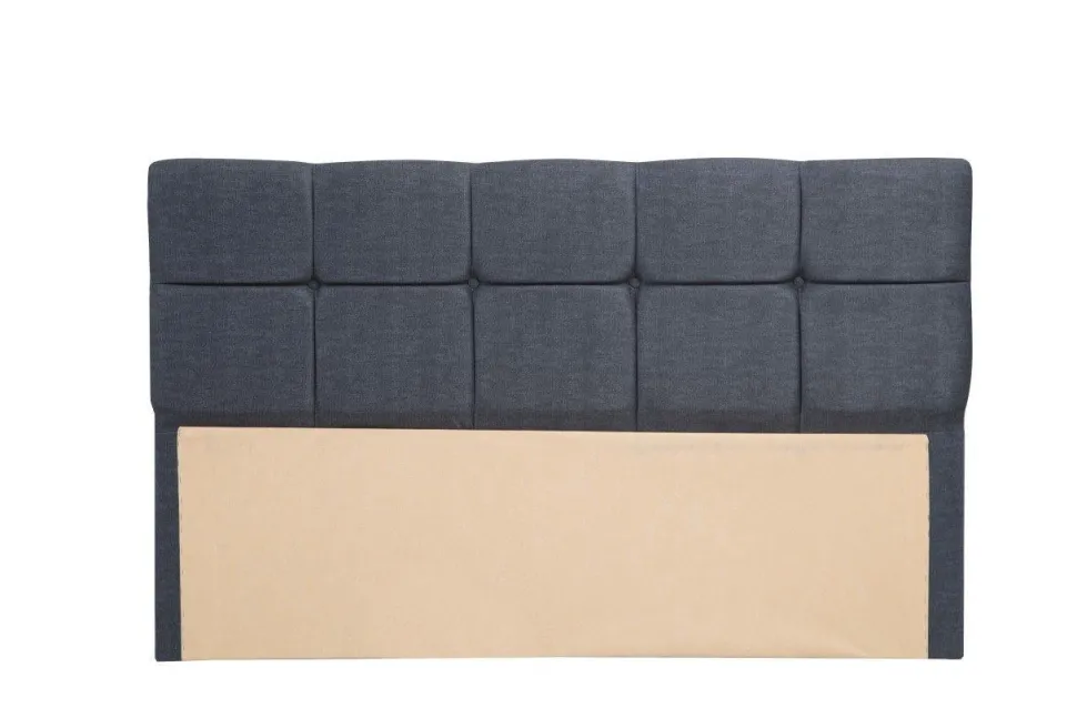 Tête de lit Testin 120cm Velours Anthracite