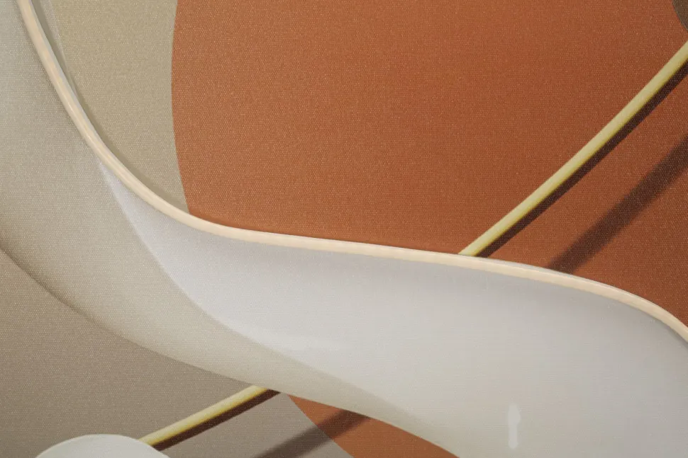 Œuvre abstraite avec LED