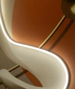 Œuvre abstraite avec LED