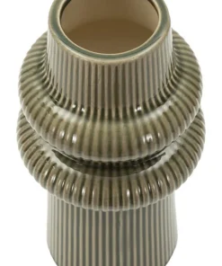 Vase Armony sculptural en céramique marron