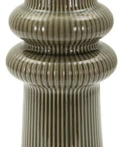 Vase Armony sculptural en céramique marron