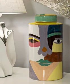 Vase artistique cubiste Piccassy Multicolore