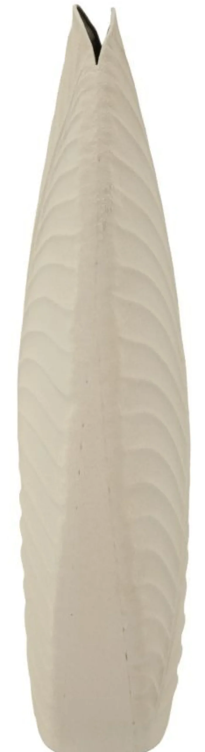Vase décoratif élancé finition mate Dune couleur Crème