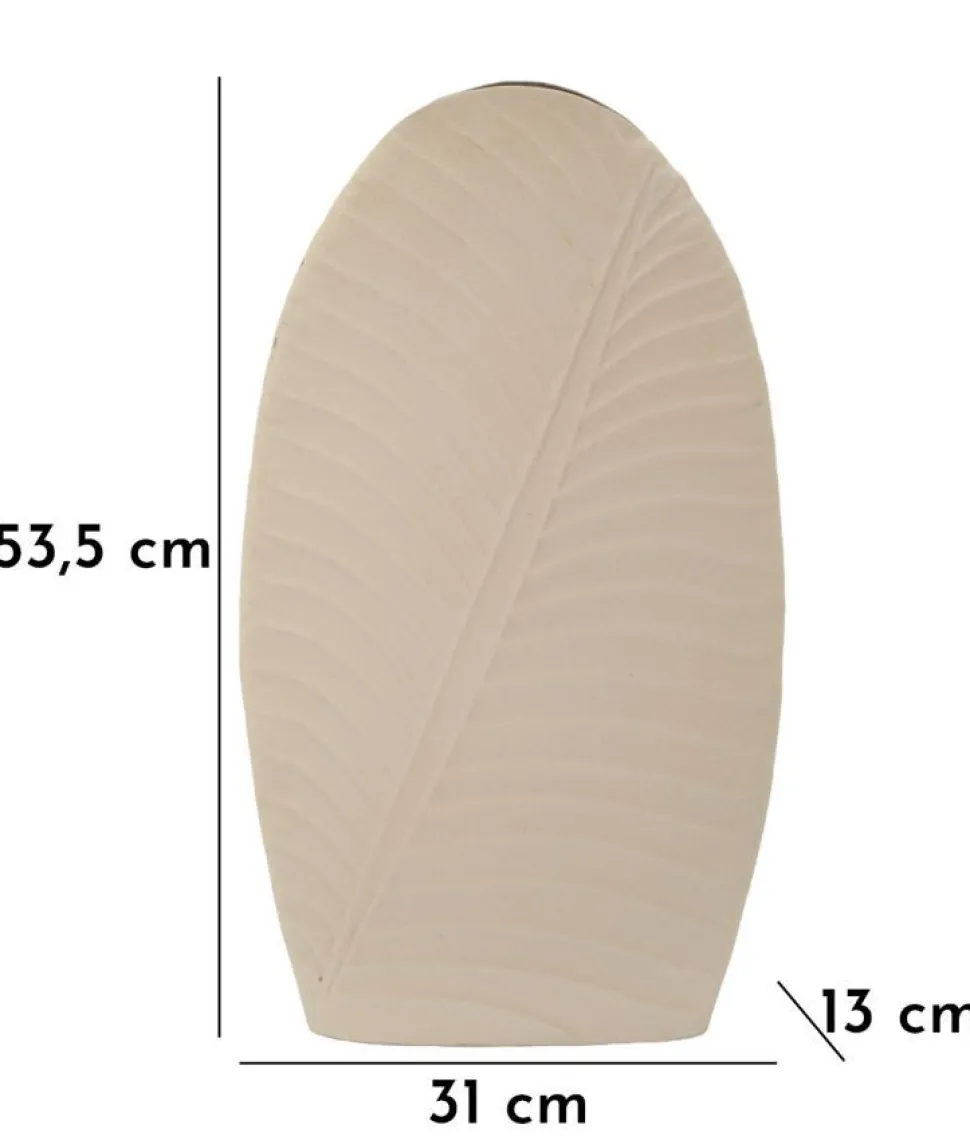 Vase décoratif élancé finition mate Dune couleur Crème