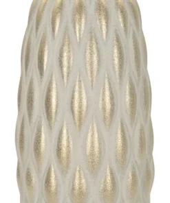 Vase décoratif pepitas dorées