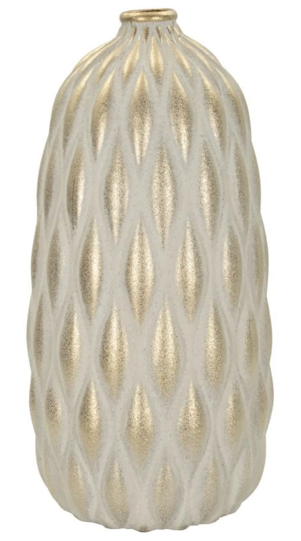 Vase décoratif pepitas dorées