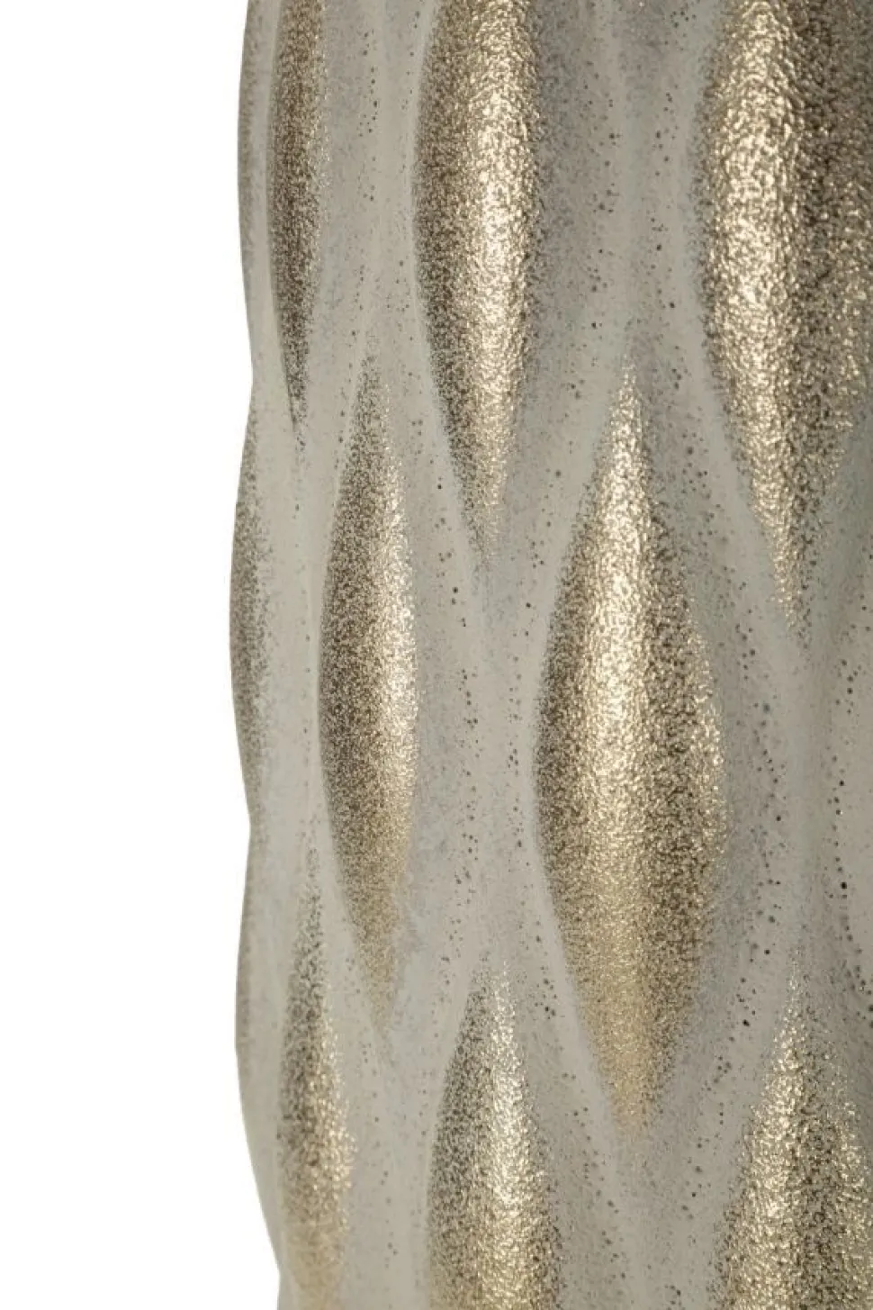 Vase décoratif pepitas dorées