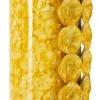 Vase décoratif relief jaune vif