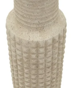 Vase d'extérieur sablé en pierre naturelle