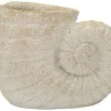 Vase en forme de coquillage sablé