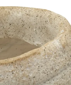 Vase en forme de coquillage sablé