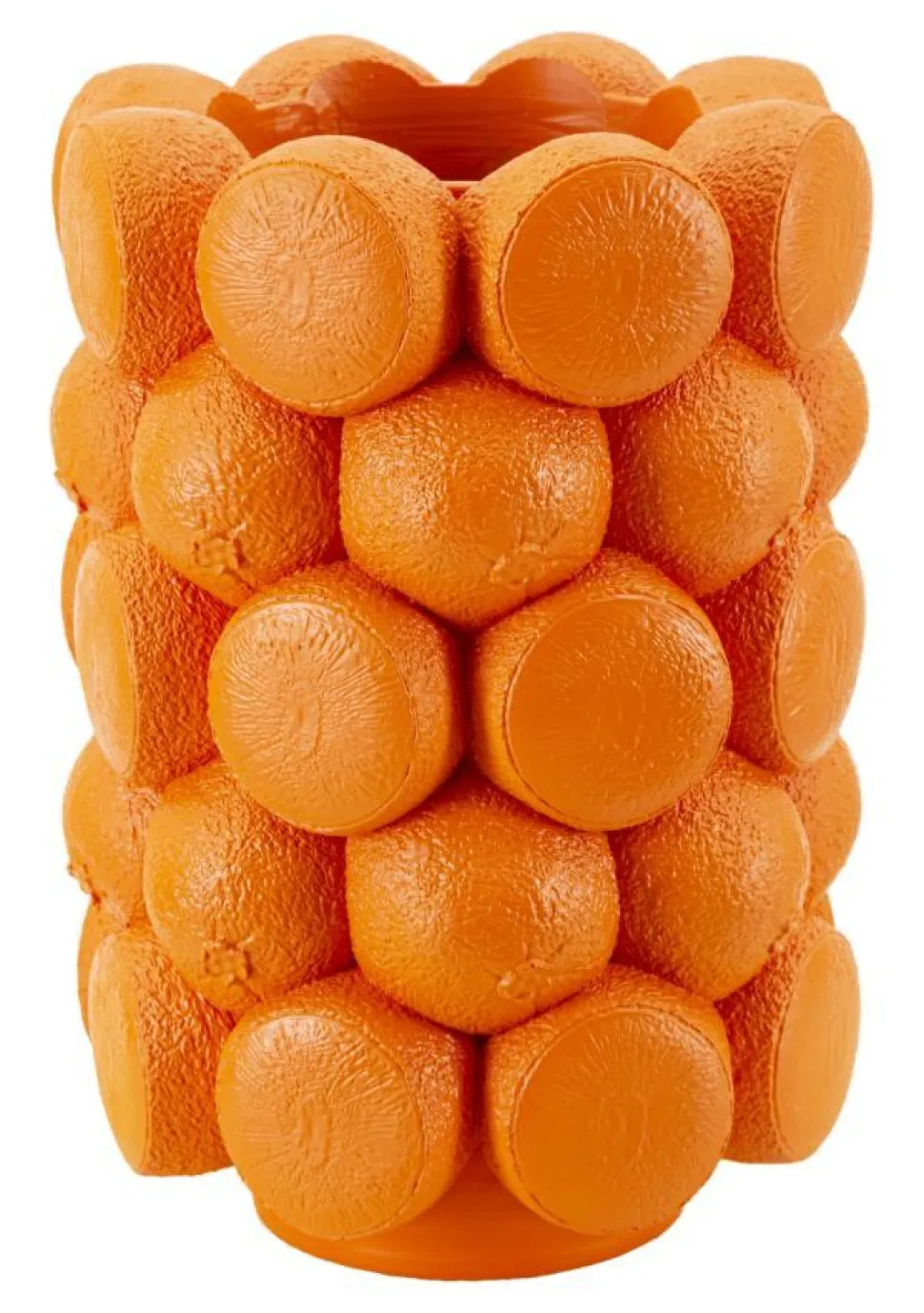 Vase en polyrésine motif Oranges Orange