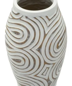 Vase en résine Oblix décorations en spirale
