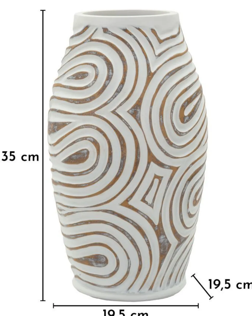 Vase en résine Oblix décorations en spirale