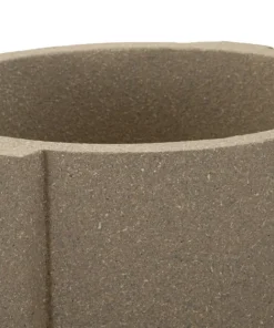 Vase géométrique Moai effet sculptural couleur Terre