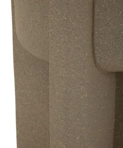 Vase géométrique Moai effet sculptural couleur Terre