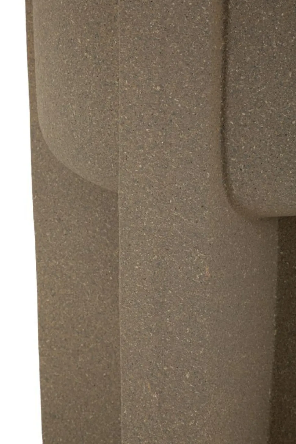 Vase géométrique Moai effet sculptural couleur Terre