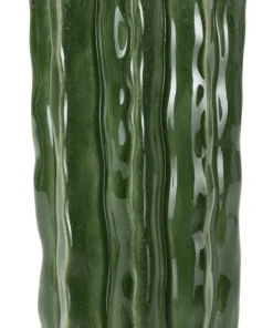 Vase haut effet cactus vert