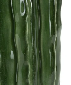 Vase haut effet cactus vert