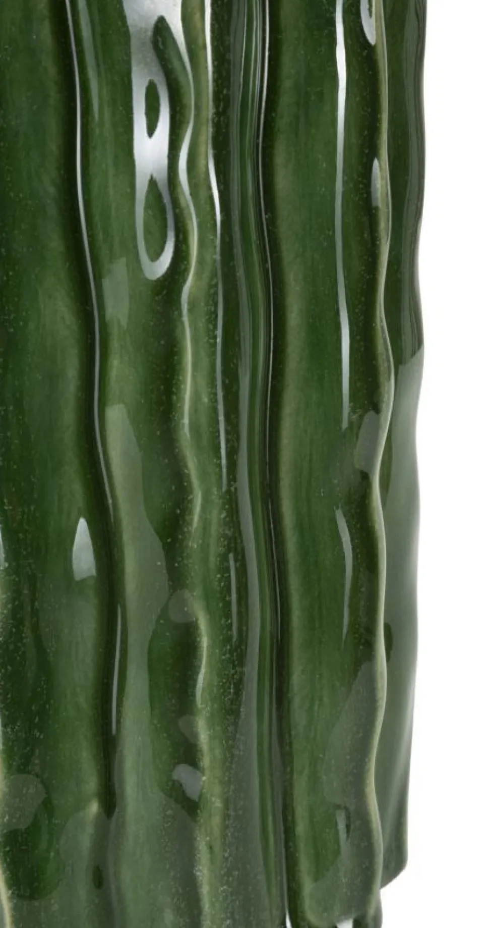 Vase haut effet cactus vert