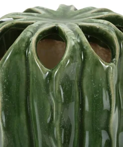 Vase haut effet cactus vert